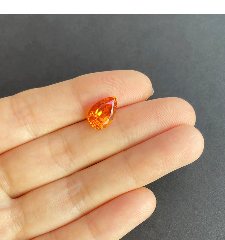 Lab-Created Sapphires in Fanta Orange