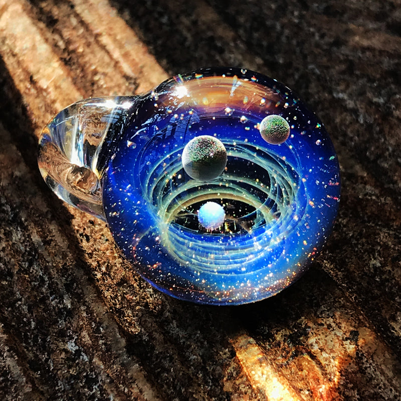 Creative Crystal Ball Starry Sky Glass Necklace Pendant
