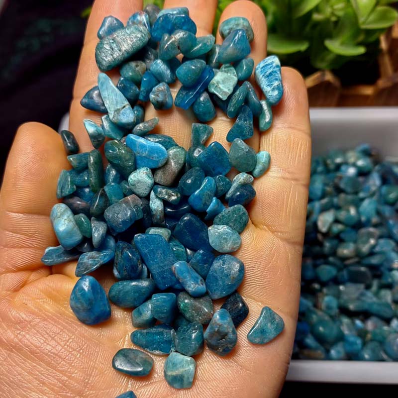 Natural Blue Phosphorite Chips