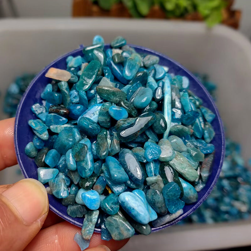 Natural Blue Phosphorite Chips