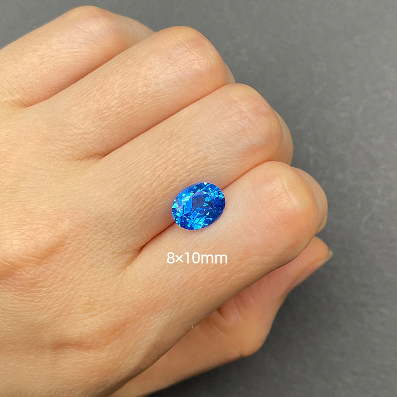 Laboratory-Grown Cobalt Spinel (Blue Spinel)