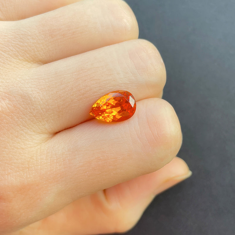 Lab-Created Sapphires in Fanta Orange