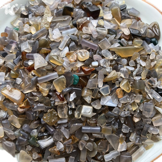 Natural Brazilian Polychrome Freeform Cylindrical Agate Chunks