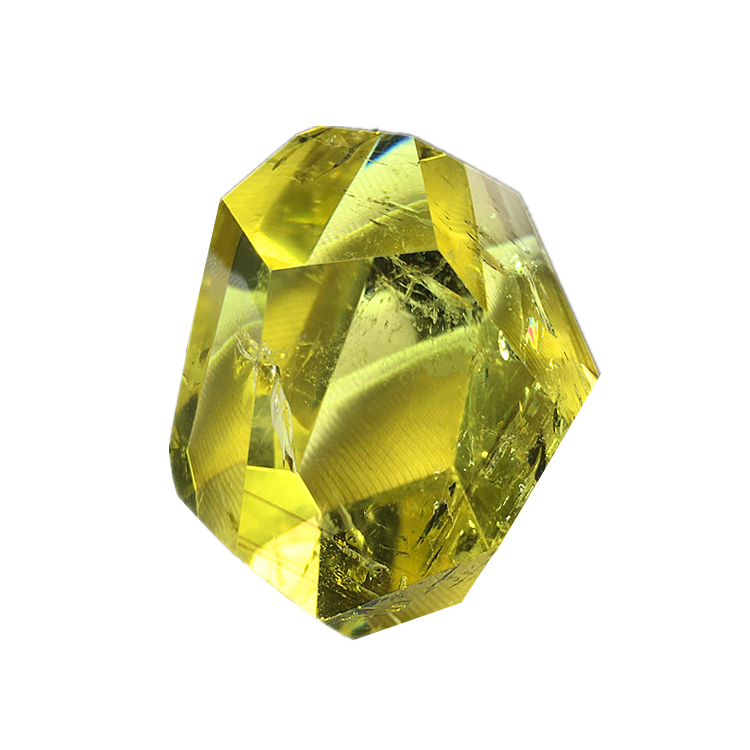 Elegant Raw Yellow Quartz Crystal with Multilayer Blue Needle Ore - Handheld Decorative Pendant
