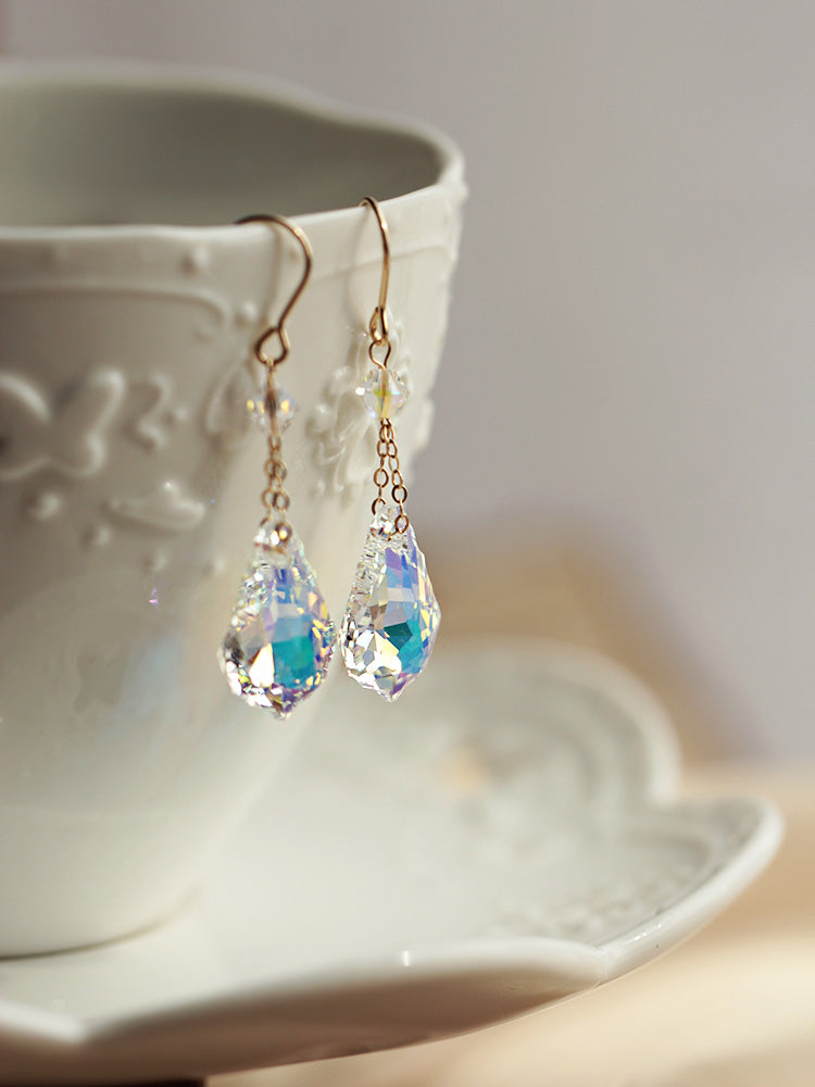 Fantasia Crystal 14K Gold-Plated Baroque French Elegance Earrings