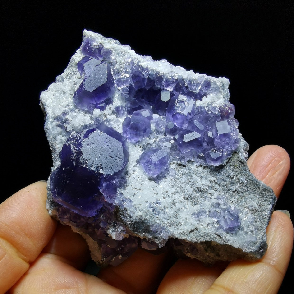 Purple Fluorite Natural Raw Ore