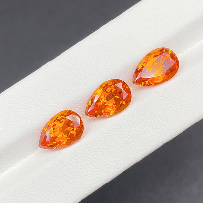 Lab-Created Sapphires in Fanta Orange