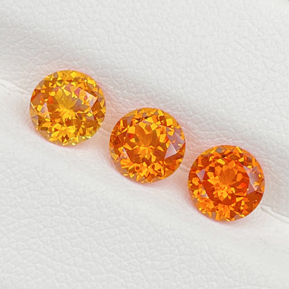Lab-Grown Orange Sapphire (Fanta Stone Color)
