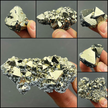 Peruvian Pyrite Crystal Cluster - Natural Raw Ore