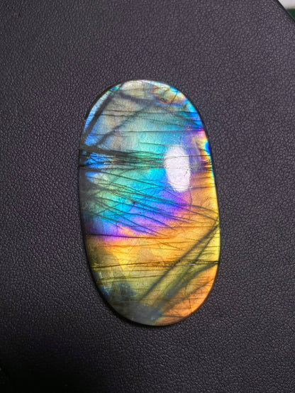 High-Quality Purple Labradorite Bare Stone from Finland: A Gem of Elegance and Mystery