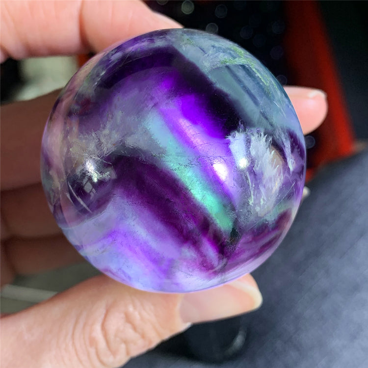 Natural Multicolor Fluorite Spheres - A Spectrum of Elegance