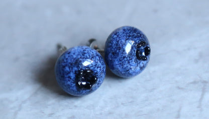 Glass Simulated Blueberry Earrings: A Taste of Summer in Every Wear