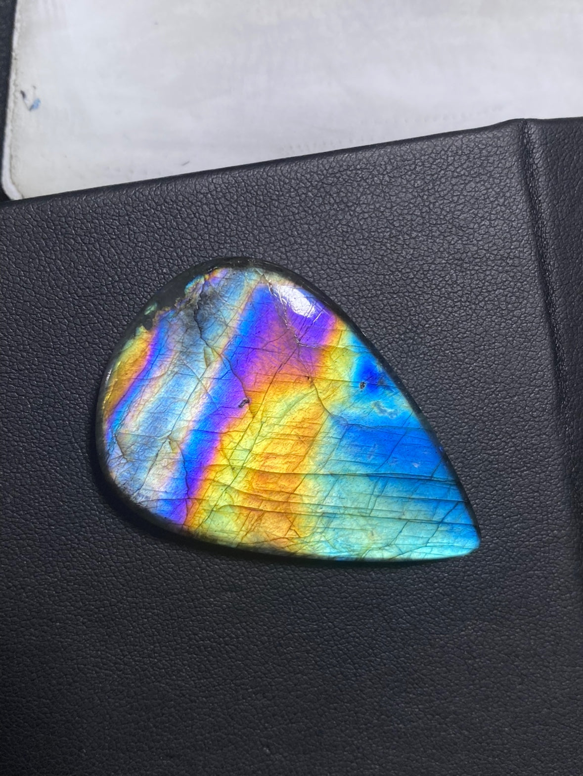 High-Quality Purple Labradorite Bare Stone from Finland: A Gem of Elegance and Mystery