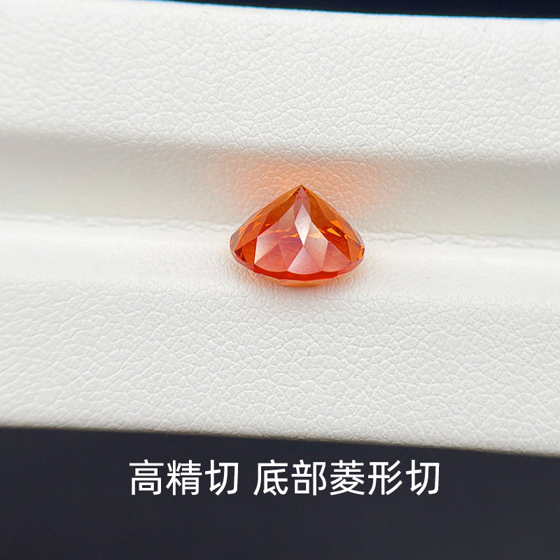 Lab-Grown Orange Sapphire (Fanta Stone Color)