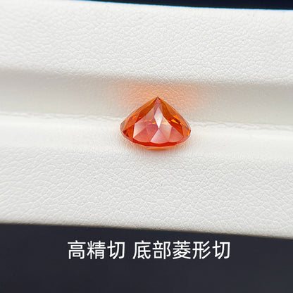 Lab-Grown Orange Sapphire (Fanta Stone Color)